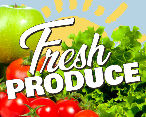 Fresh Produce Available at 3 Branches