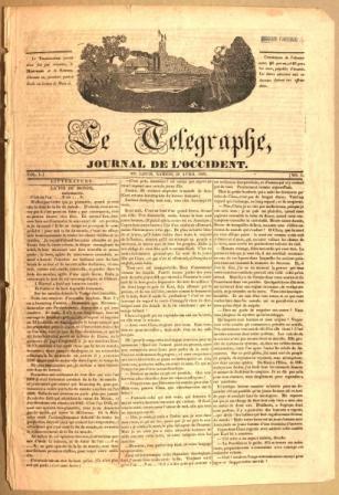 Le Telegraphe - April 24, 1840 Newspaper