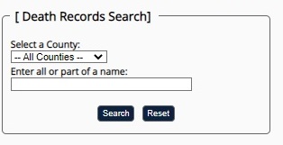 Missouri Death Certificates Database Search