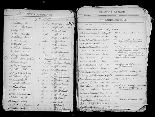 St. Ann's Asylum record