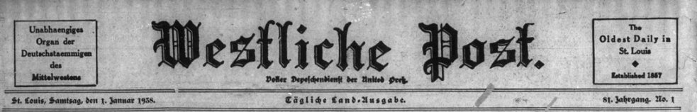 Westliche Post newspaper banner