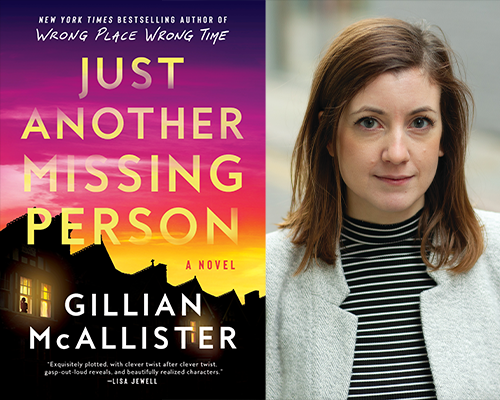 “Just Another Missing Person” book cover and color author photo