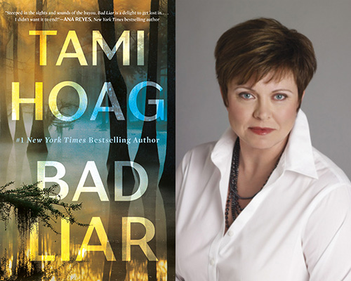 "Bad Liar" book cover and color author photo