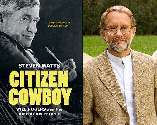 "Citizen Cowboy" book cover and color author photo