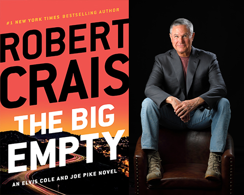 "The Big Empty" book cover and color author photo of Robert Crais