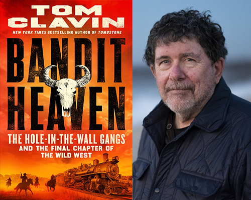 “Bandit Heaven: The Hole-in-the-Wall Gangs and the Final Chapter of the Wild West” book cover and color author photo