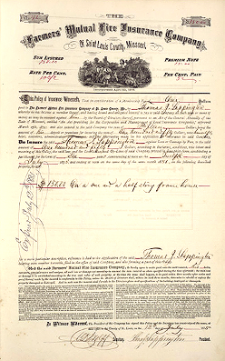 Farmers' Mutual Fire Insurance Company Ledger